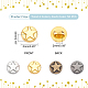 PandaHall 200pcs Star Shank Buttons 4 Colors Sewing Buttons Metal Buttons with Shank Flat Round Buttons Retro Leather Buttons for Jeans Blazers Coats Uniform Suits Jackets Windbreaker DIY-PH0008-71-4