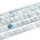 Chapelets de perles en aigue-marine naturelle G-H266-04-1