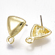 Accessoires de clous d'oreilles en alliage PALLOY-T065-07-2