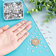 DICOSMETIC 1000Pcs Oval End Tabs Jewelry End Tabs Connector End Tags Clasp Stainless Steel Chain Tabs Teardrop Extend Connector Findings for Jewelry Making Bracelet Necklace STAS-DC0010-62-3