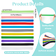 GORGECRAFT 12 Colors Silicone Rubber Bands Large Heavy Duty Rubber Band 8 Inches Elastic Wrapping Towel Bands for Beach Chairs Cruise Notebook Office Outdoor Gear Gifts Packing Christmas AJEW-GF0006-35-2