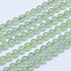 Rondes prehnite naturelle perles brins G-L417-12-8mm-1