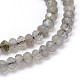 Brins de perles rondelles naturelles en labradorite G-O095-05-A-2