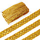 プラスチックスパンコールビーズ  スパンコールビーズ  装飾アクセサリー  3列パレットロール  フラットラウンド  ゴールド  20x1.2mm  13m /カード OCOR-WH0079-78D-1