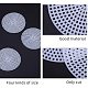 パンダホールクロスステッチメッシュボードセット  プラスチックキャンバスフォイル  アイアンキャンバスレザー縫製付き  ホワイト DIY-PH0025-49-4