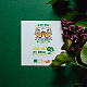 GLOBLELAND Clover Shamrock Clear Stamps Clover Silicone Stamps Irish Shamrock Clear Stamp for DIY Scrapbooking Photo Album Cards 6.3x4.33x0.12inch DIY-WH0448-0413-5