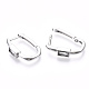 Brass Micro Pave Clear Cubic Zirconia Huggie Hoop Earring EJEW-T046-15P-NF-5