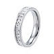 Crystal Rhinestone Finger Ring RJEW-N043-23P-1