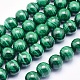 Natural Malachite Beads Strands G-O166-06-12mm-1