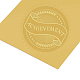 自己接着金箔エンボスステッカー  メダル装飾ステッカー  言葉  5x5cm DIY-WH0211-027-4