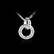 Fashion Zinc Alloy Cubic Zirconia Pendant Necklaces NJEW-BB21753-A-4