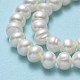 Fili di perle di perle d'acqua dolce coltivate naturali PEAR-A005-01A-4