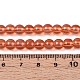 Chapelet de perles en verre baking paint&nbsp;DGLA-Q023-6mm-DB28-4
