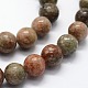 Chapelets de perles en unakite naturelle G-I199-19-12mm-3