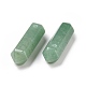 Натуральные зеленые авантюриновые двойные заостренные подвески G-C007-02B-04-3
