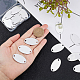BENECREAT 30 Pack Oval Aluminum Blank Tags with 2 Holes FIND-BC0002-57-3