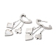 Ace of diamond & hearts & clubs boucles d'oreilles pendantes en coquillage blanc synthétique EJEW-E286-04P-2