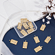 SUNNYCLUE 1 Box 12Pcs 12 Style Real 18K Gold Plated Brass Charms Micro Pave Tarot Card Charms for jewellery Making Cubic Zirconia Tarot Charm King Queen Sun Earrings Necklace Suppliues Adult Craft KK-SC0003-01-4