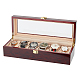 6-Slot Wooden Watch Display Case ODIS-WH0061-02A-1
