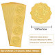 Adesivi autoadesivi in lamina d'oro in rilievo DIY-WH0211-146-2