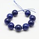 Dyed Round Natural Lapis Lazuli Beads Strands G-K082-14mm-2