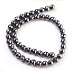 Non-Magnetic Synthetic Hematite Beads Strands HEMA-8D-3-2