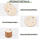 Wood Earring Display Card with Hanging Hole DIY-WH0320-20H-4