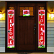 Cartello appeso in poliestere per decorazioni per il portico della porta d'ingresso dell'home office HJEW-WH0023-005-4