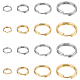 Sunnyclue 240 piezas 8 estilos 304 anillos partidos de acero inoxidable STAS-SC0005-98-1