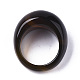 天然瑪瑙指輪  ワイドバンドリング  染め  ミックスカラー  内径：17.5~20mm G-N0326-033-3
