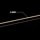 Benecreat 20 jauge/0.8mm fil d'or torsadé gravé fil de cuivre texturé pour la fabrication de bagues CWIR-WH0004-01G-01-3