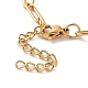 Vacuum Plating 304 Stainless Steel Paperclip Chain Bracelet for Men Women BJEW-E031-02G-01-3