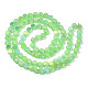 Chapelets de perles en verre transparent électrolytique EGLA-Q125-002-B01-2