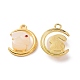 Alloy with Glass Imitation Jade Pendants FIND-G047-03G-1