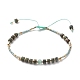 Verstellbare geflochtene Perlenarmbänder aus Nylonfaden BJEW-JB05504-01-1