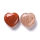 Pietra d'amore con cuore di avventurina rossa naturale G-I285-09-2