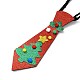 Рождественский галстук из нетканого материала AJEW-L092-A01-3