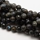 Aa grade pierre naturelle labradorite facettes perles rondes brins G-E251-32-12mm-1