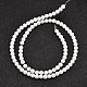 Chapelets de perles en jade de malaisie naturelle G-A146-4mm-B01-3