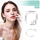 Beebeecraft 5 Pairs/Box Round Hoop Earring Hooks 925 Sterling Silver Ball Dot Earwire Connector 13x11x2mm for DIY Jewelry Making Findings STER-BBC0001-35-2