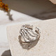 Anneaux de branche en argent sterling plaqué rhodium shegrace 925 JR832A-3