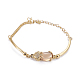Tonalité Golden Link de laiton bracelets BJEW-L639-14A-1