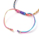 Fabrication de bracelet en cordon tressé en nylon réglable AJEW-JB00891-03-3
