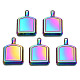 Colgantes de aleación de color arcoíris PALLOY-N156-154-NR-1