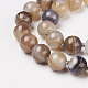 Natural Dyed Agate Beads Necklaces NJEW-F139-8mm-15-2