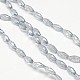 Electroplate Crystal Glass Rice Beads Strands EGLA-F042-A09-2