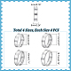Unicraftale 16 pz 4 misura 201 in acciaio inox scanalato anelli per dito STAS-UN0051-70-3