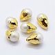 Perlas naturales abalorios de agua dulce cultivadas PEAR-F006-66G-1