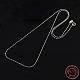 Trendige Unisex-Halsketten aus rhodiniertem 925-Sterlingsilber STER-M034-A-19-1