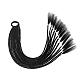 Высокотемпературных париков, плетеные длинные волосы, держатель для хвоста для женщин и девочек, чёрные, 600 мм